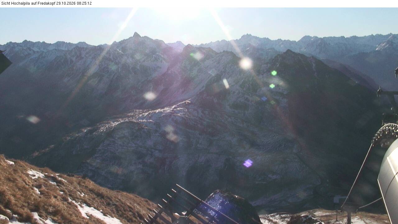 Archiv Foto Webcam Hochalpila Bahn in der Silvretta Montafon