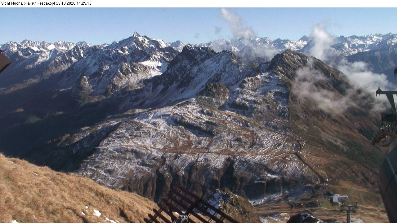 Archiv Foto Webcam Hochalpila Bahn in der Silvretta Montafon
