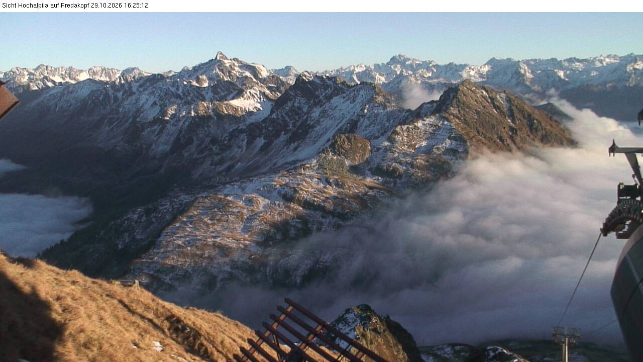 Archiv Foto Webcam Hochalpila Bahn in der Silvretta Montafon
