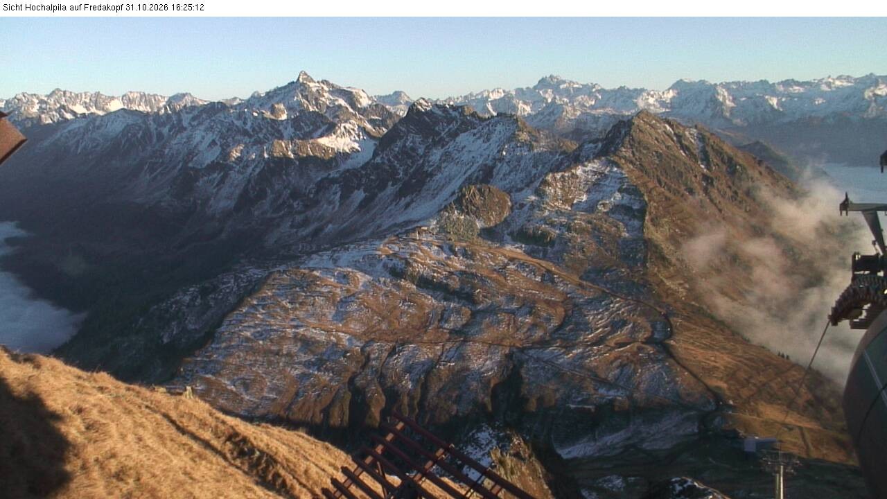 Archiv Foto Webcam Hochalpila Bahn in der Silvretta Montafon