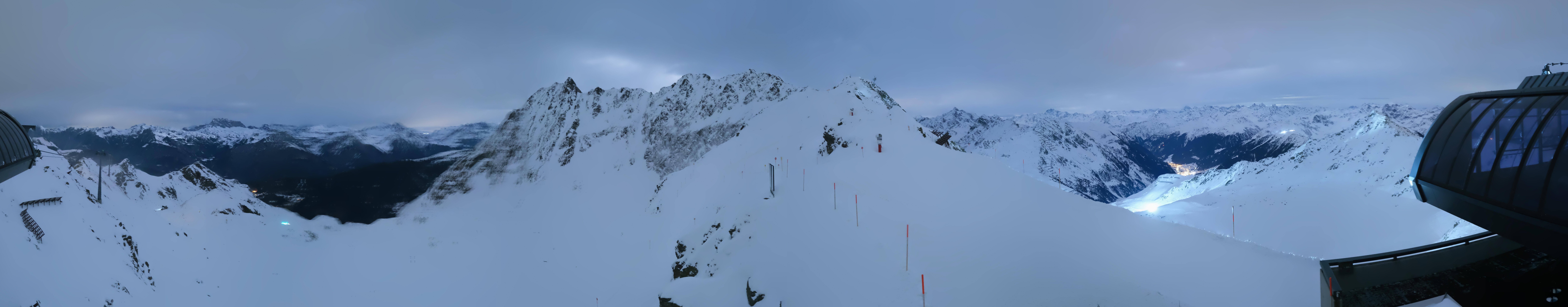 Archived image Webcam Panorama Gondola - Silvretta Montafon