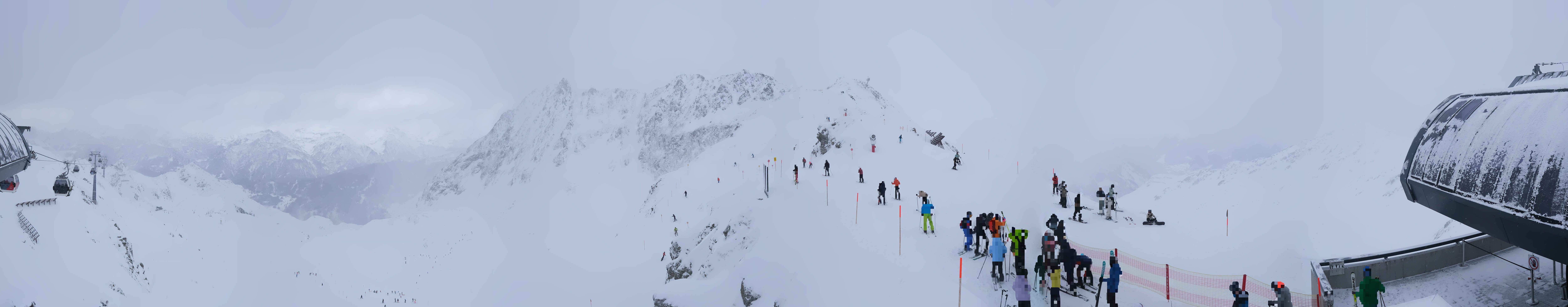 Archived image Webcam Panorama Gondola - Silvretta Montafon