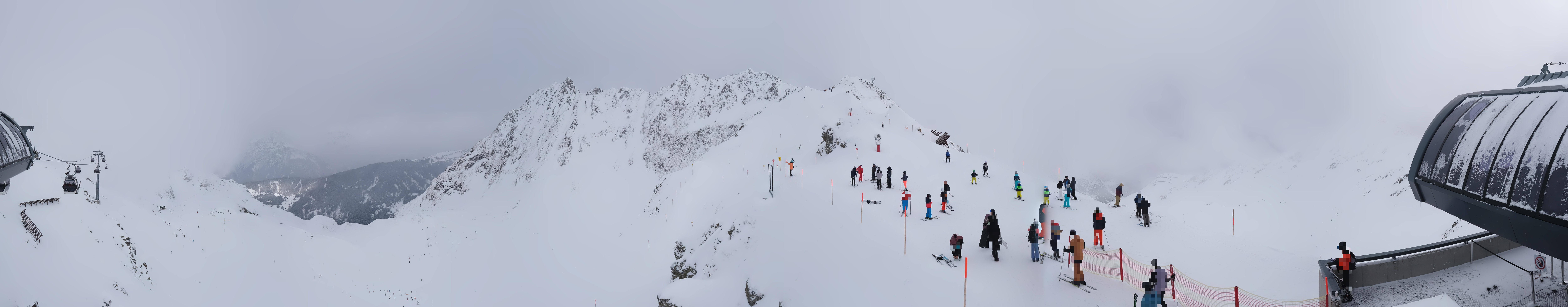 Archived image Webcam Panorama Gondola - Silvretta Montafon