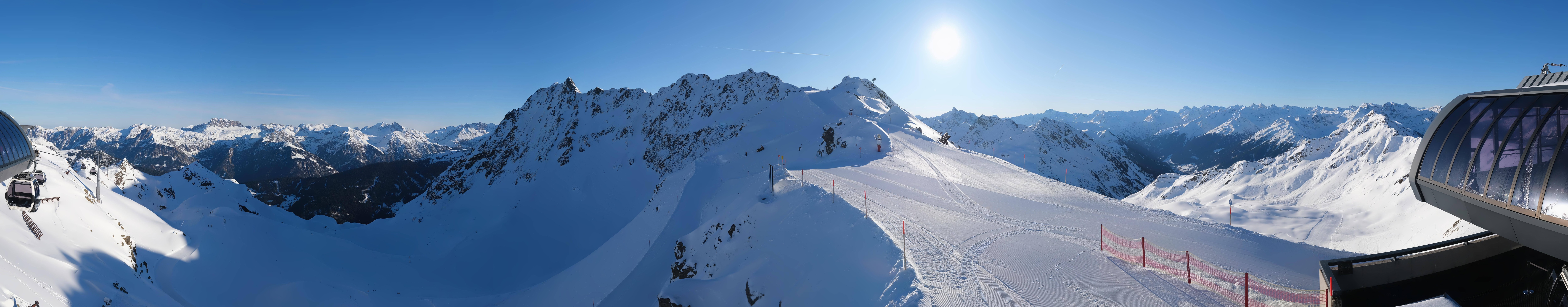 Archived image Webcam Panorama Gondola - Silvretta Montafon