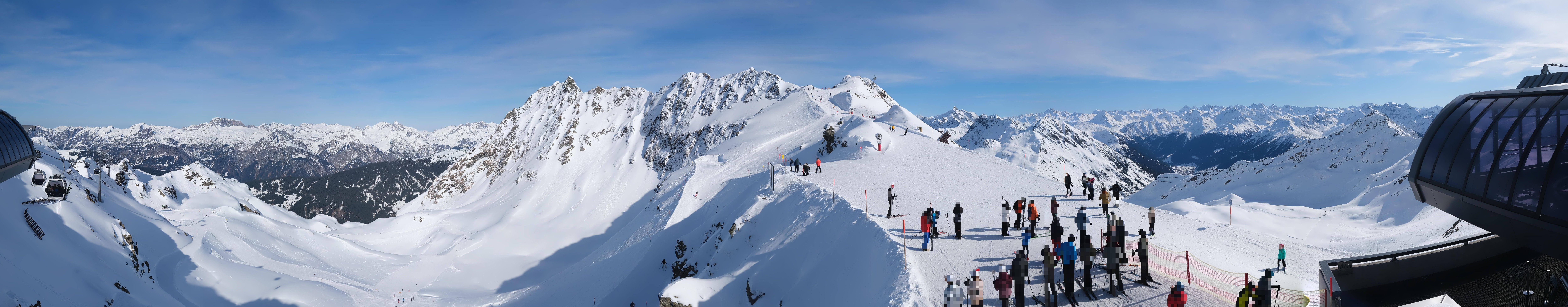 Archived image Webcam Panorama Gondola - Silvretta Montafon