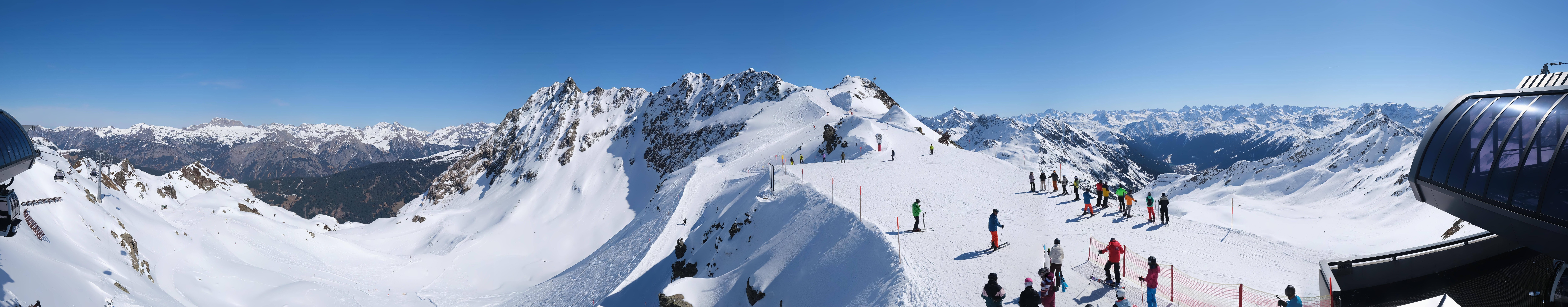 Archived image Webcam Panorama Gondola - Silvretta Montafon