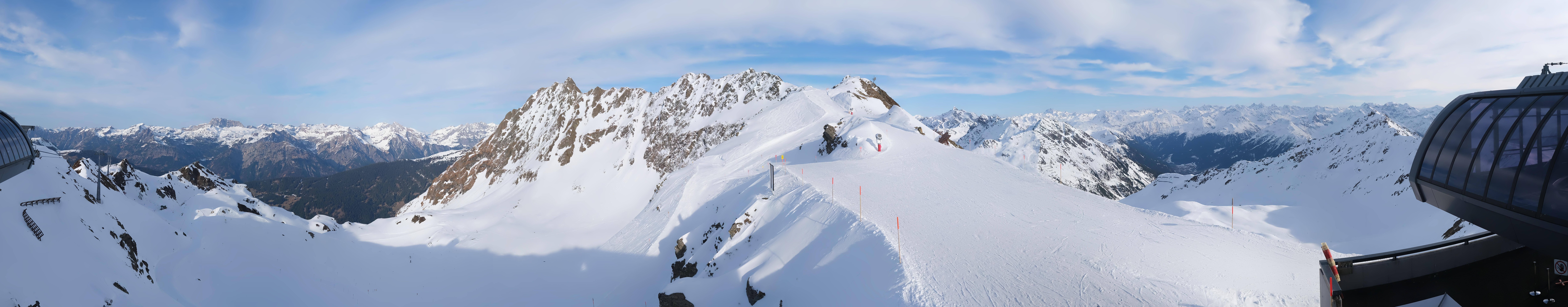 Archived image Webcam Panorama Gondola - Silvretta Montafon
