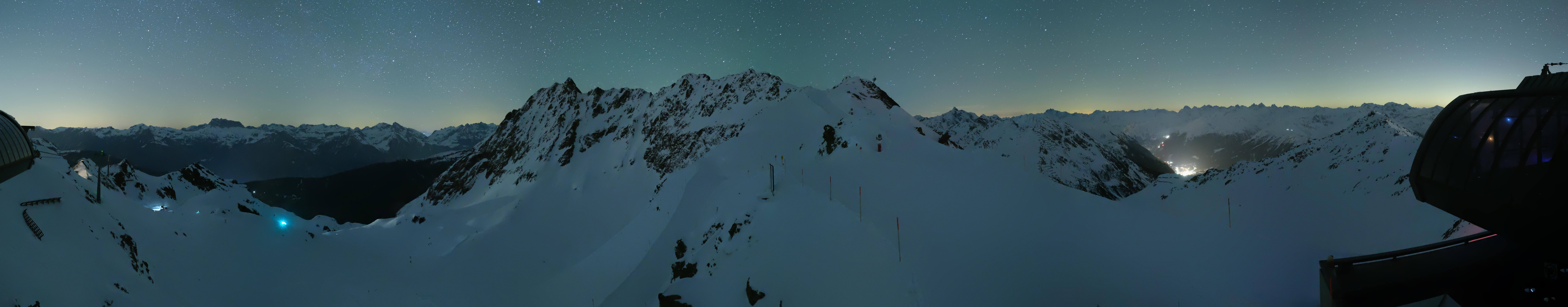 Archived image Webcam Panorama Gondola - Silvretta Montafon