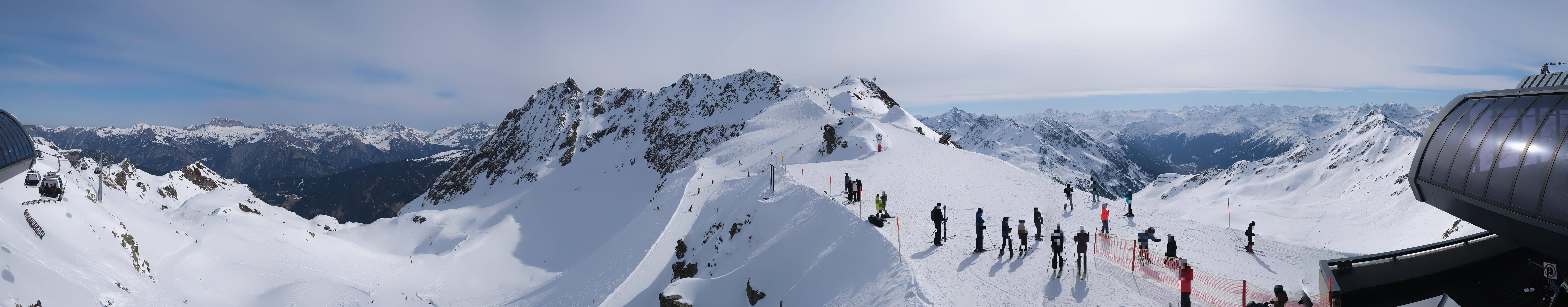 Archived image Webcam Panorama Gondola - Silvretta Montafon