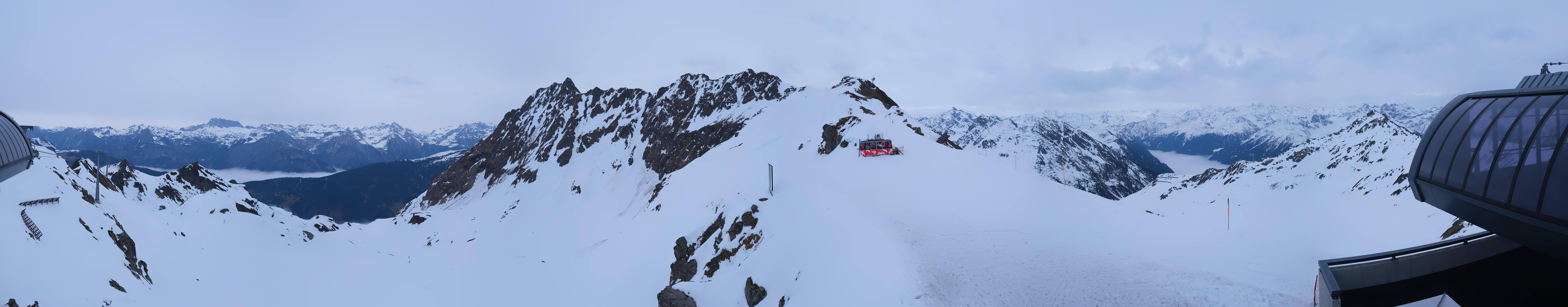 Archived image Webcam Panorama Gondola - Silvretta Montafon