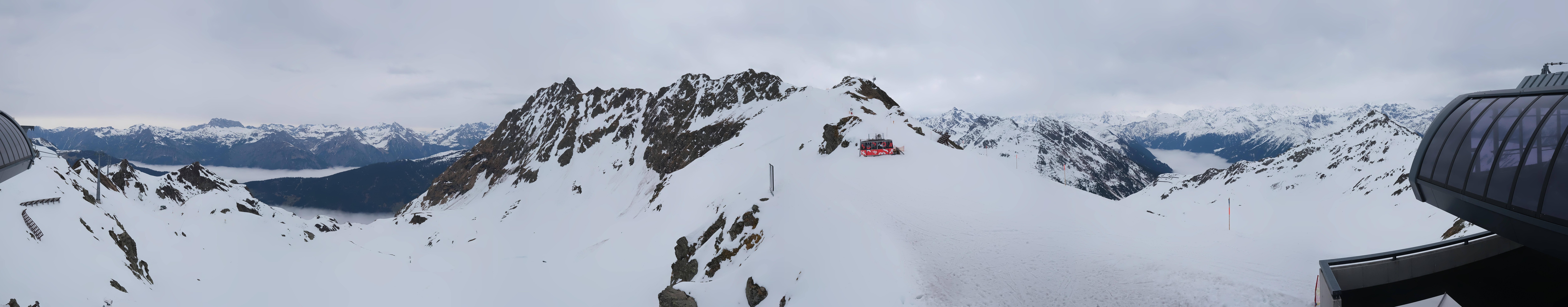 Archived image Webcam Panorama Gondola - Silvretta Montafon