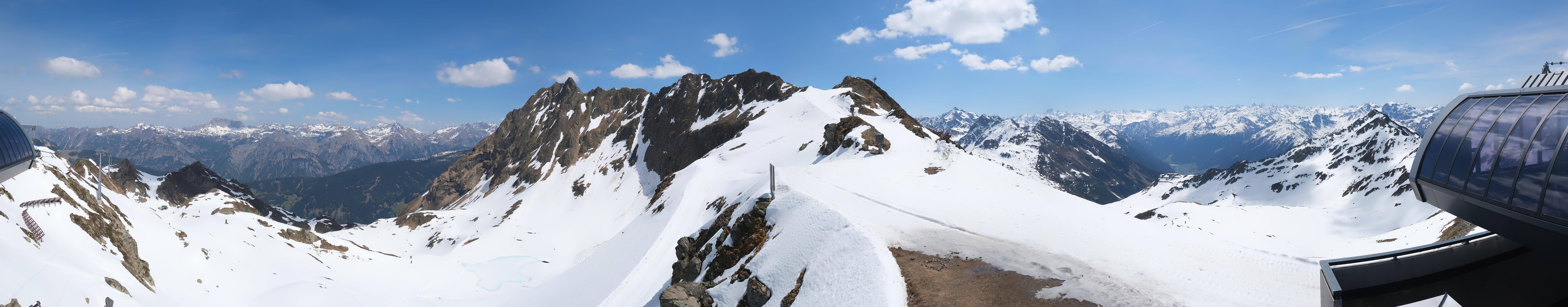 Archived image Webcam Panorama Gondola - Silvretta Montafon