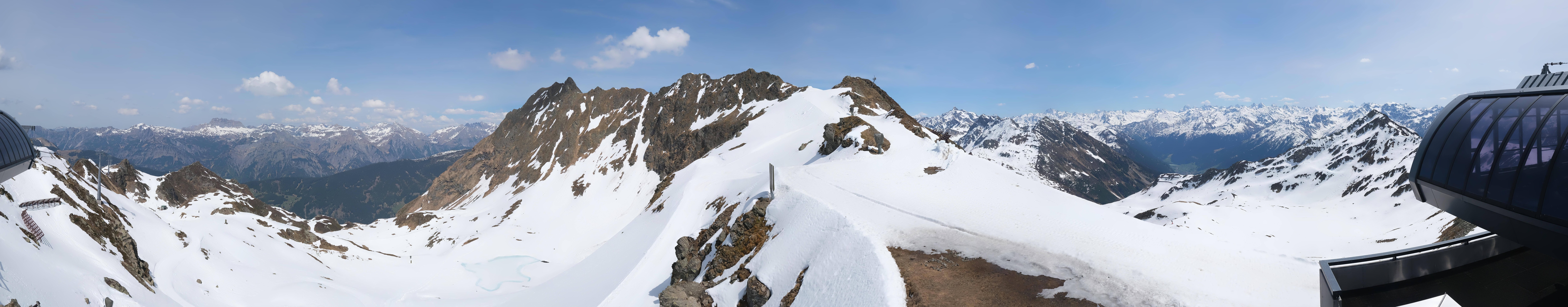 Archived image Webcam Panorama Gondola - Silvretta Montafon