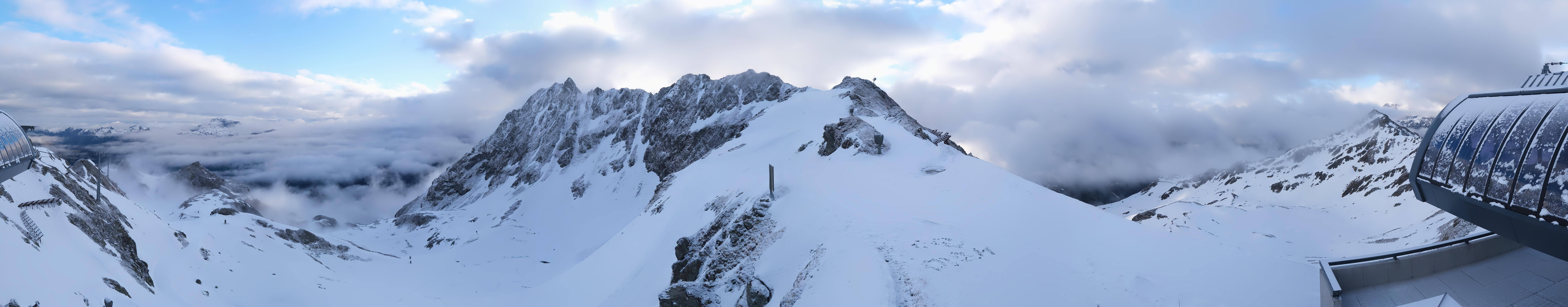 Archived image Webcam Panorama Gondola - Silvretta Montafon