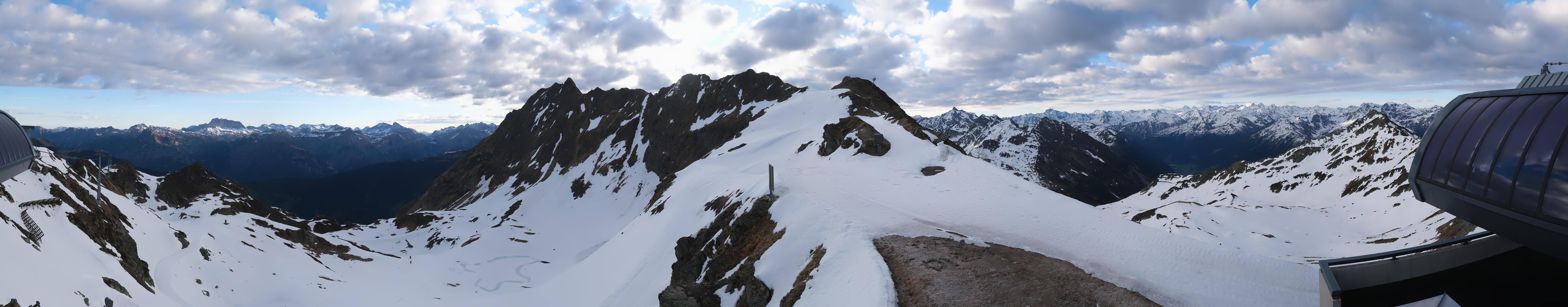 Archived image Webcam Panorama Gondola - Silvretta Montafon