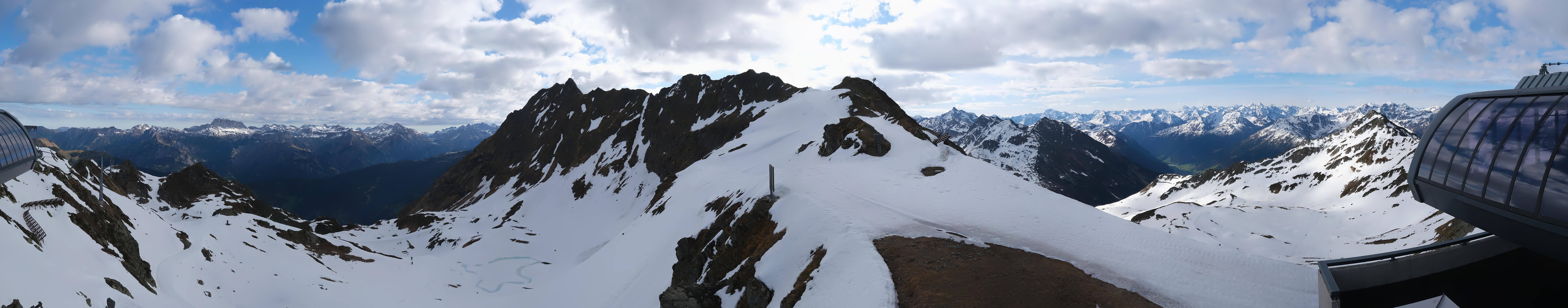Archived image Webcam Panorama Gondola - Silvretta Montafon