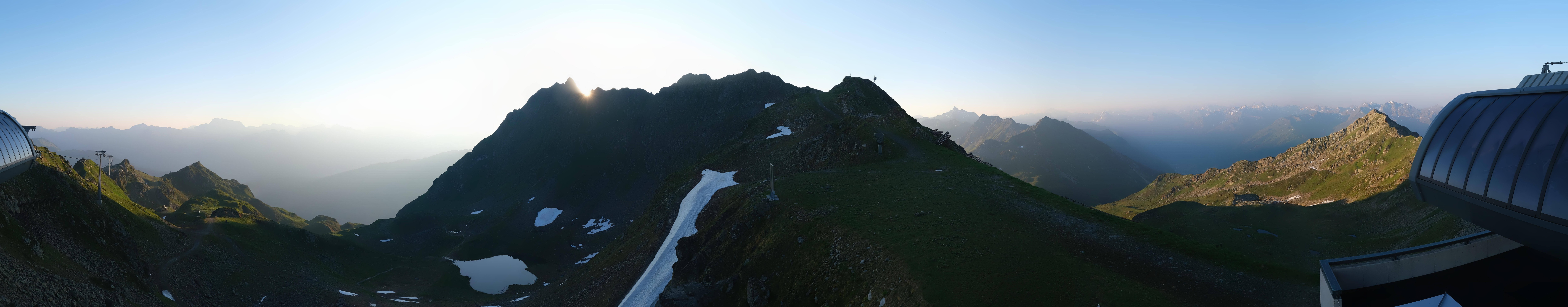 Archived image Webcam Panorama Gondola - Silvretta Montafon