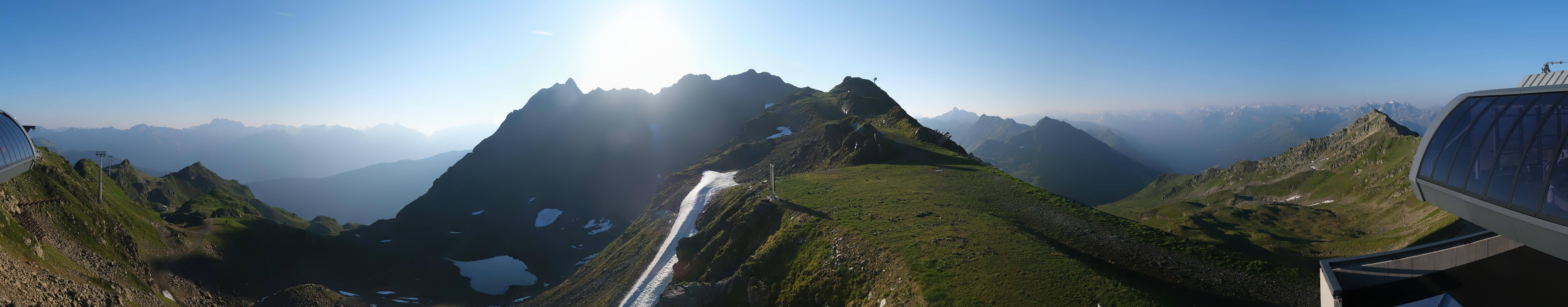 Archived image Webcam Panorama Gondola - Silvretta Montafon
