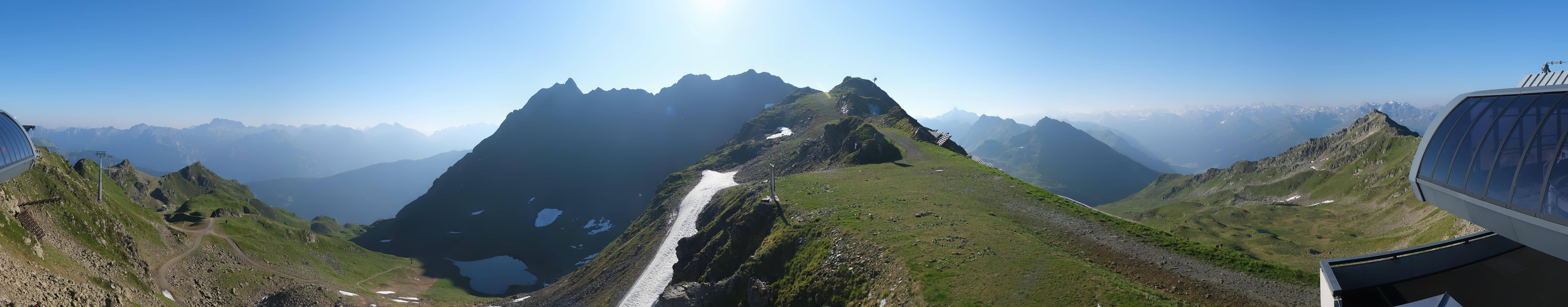 Archived image Webcam Panorama Gondola - Silvretta Montafon