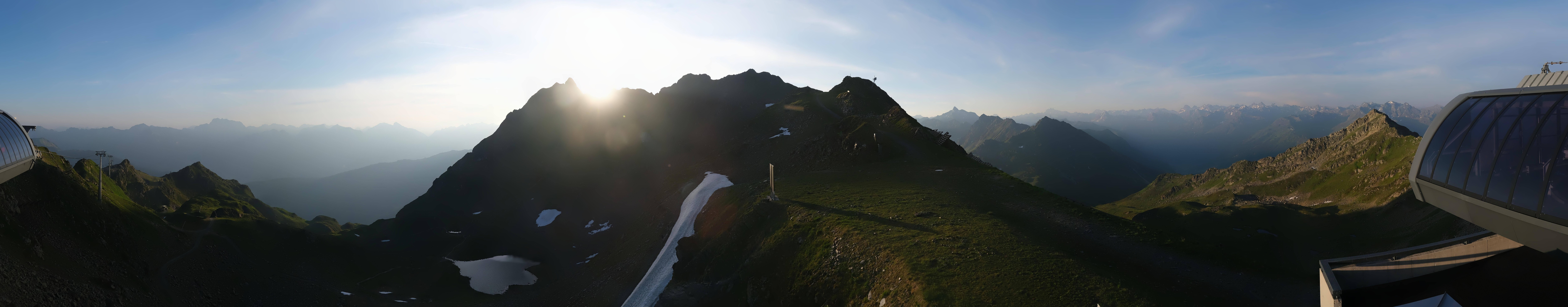 Archived image Webcam Panorama Gondola - Silvretta Montafon