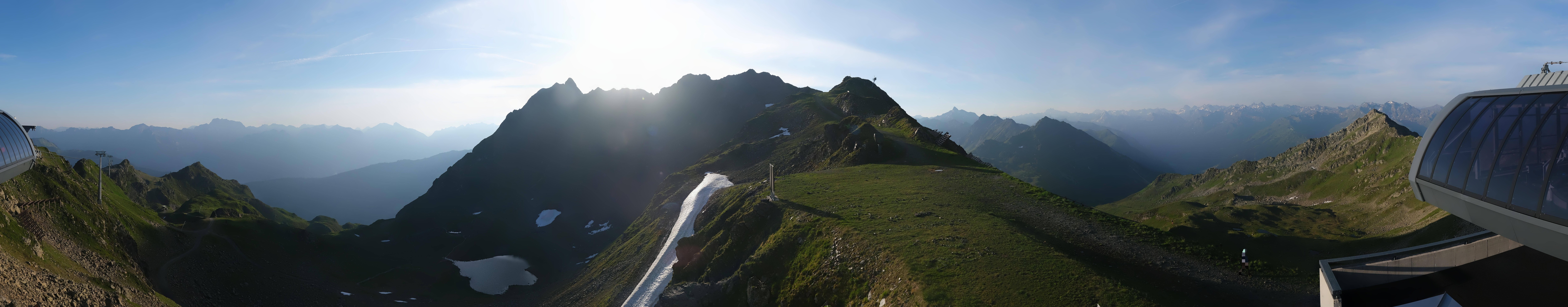 Archived image Webcam Panorama Gondola - Silvretta Montafon
