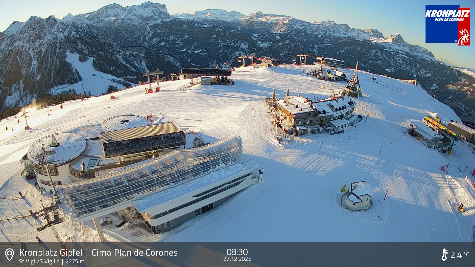 Archiv Foto Webcam Kronplatz - St. Vigil, Südtirol