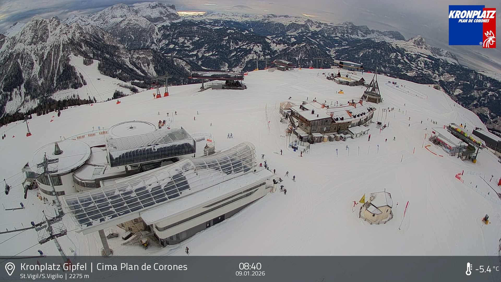 Archiv Foto Webcam Kronplatz - St. Vigil, Südtirol