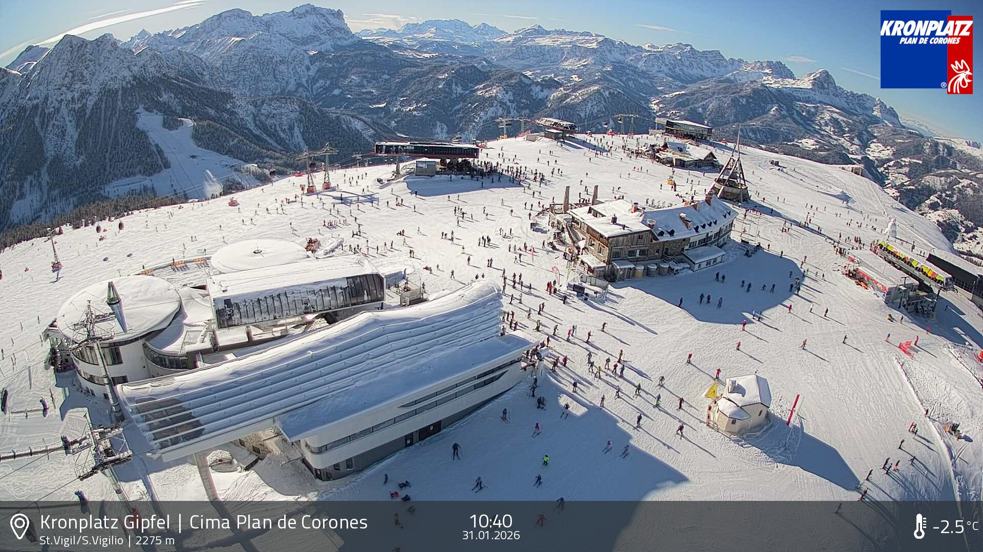 Archiv Foto Webcam Kronplatz - St. Vigil, Südtirol