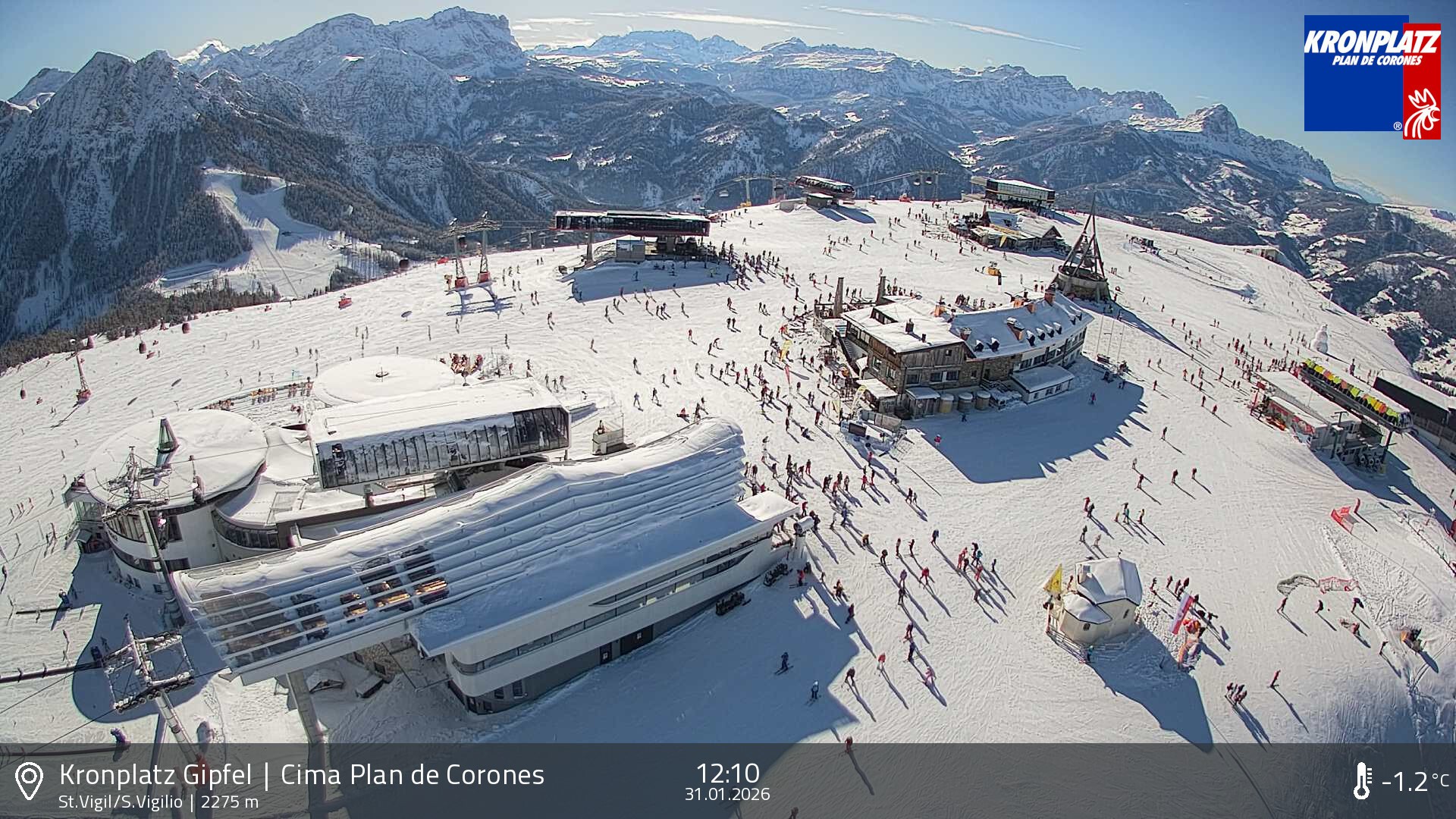 Archiv Foto Webcam Kronplatz - St. Vigil, Südtirol