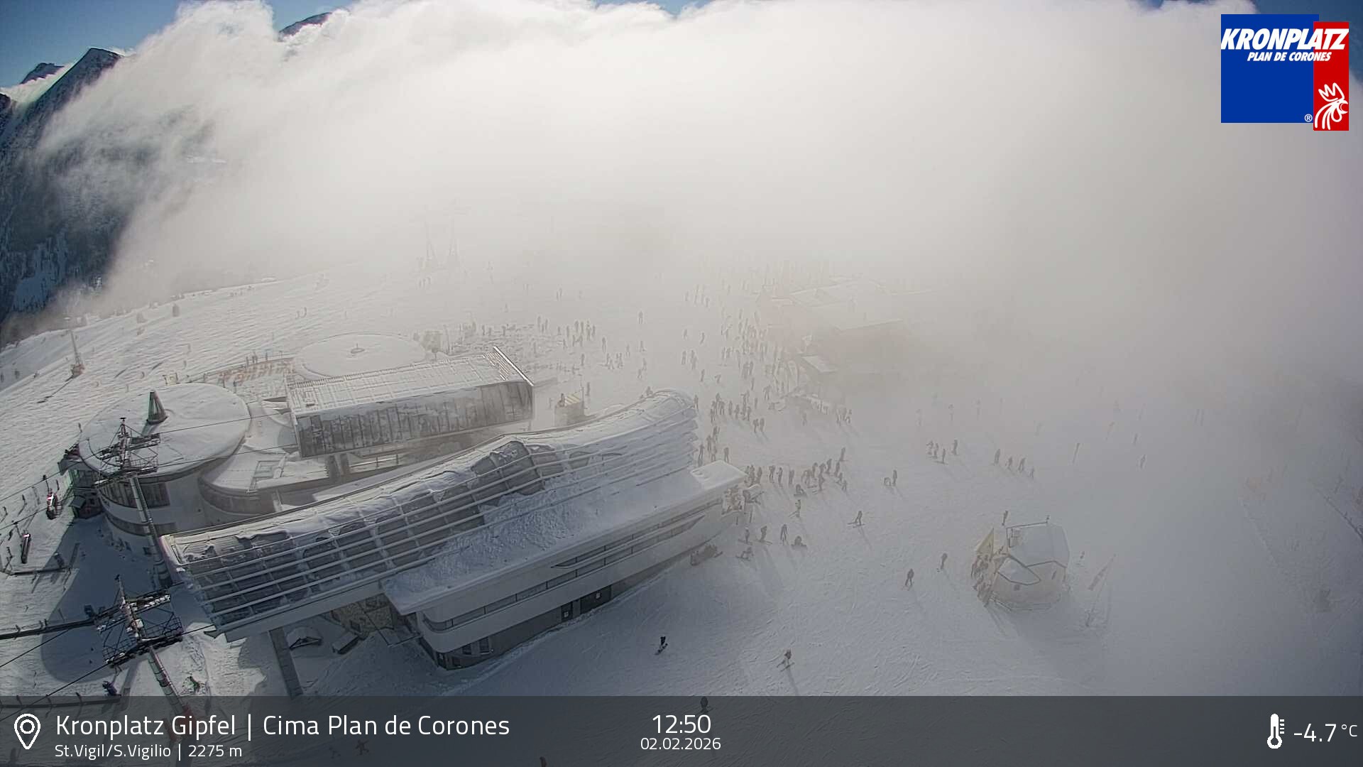 Archiv Foto Webcam Kronplatz - St. Vigil, Südtirol