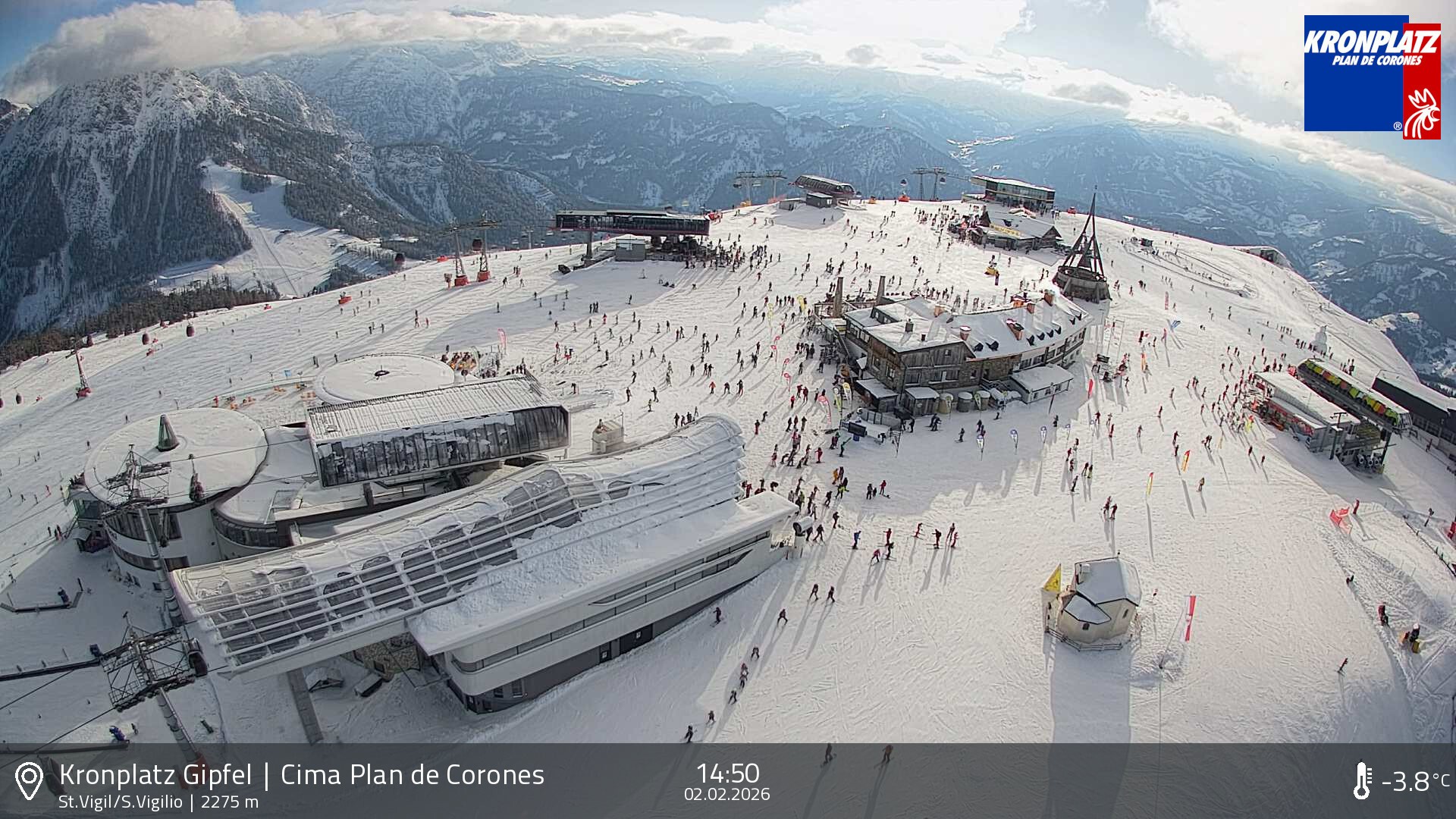 Archiv Foto Webcam Kronplatz - St. Vigil, Südtirol