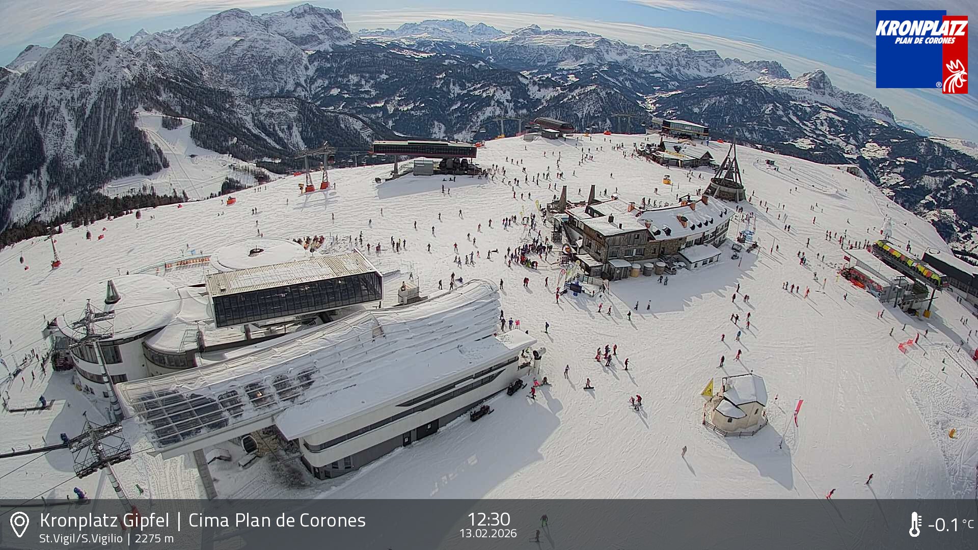 Archiv Foto Webcam Kronplatz - St. Vigil, Südtirol