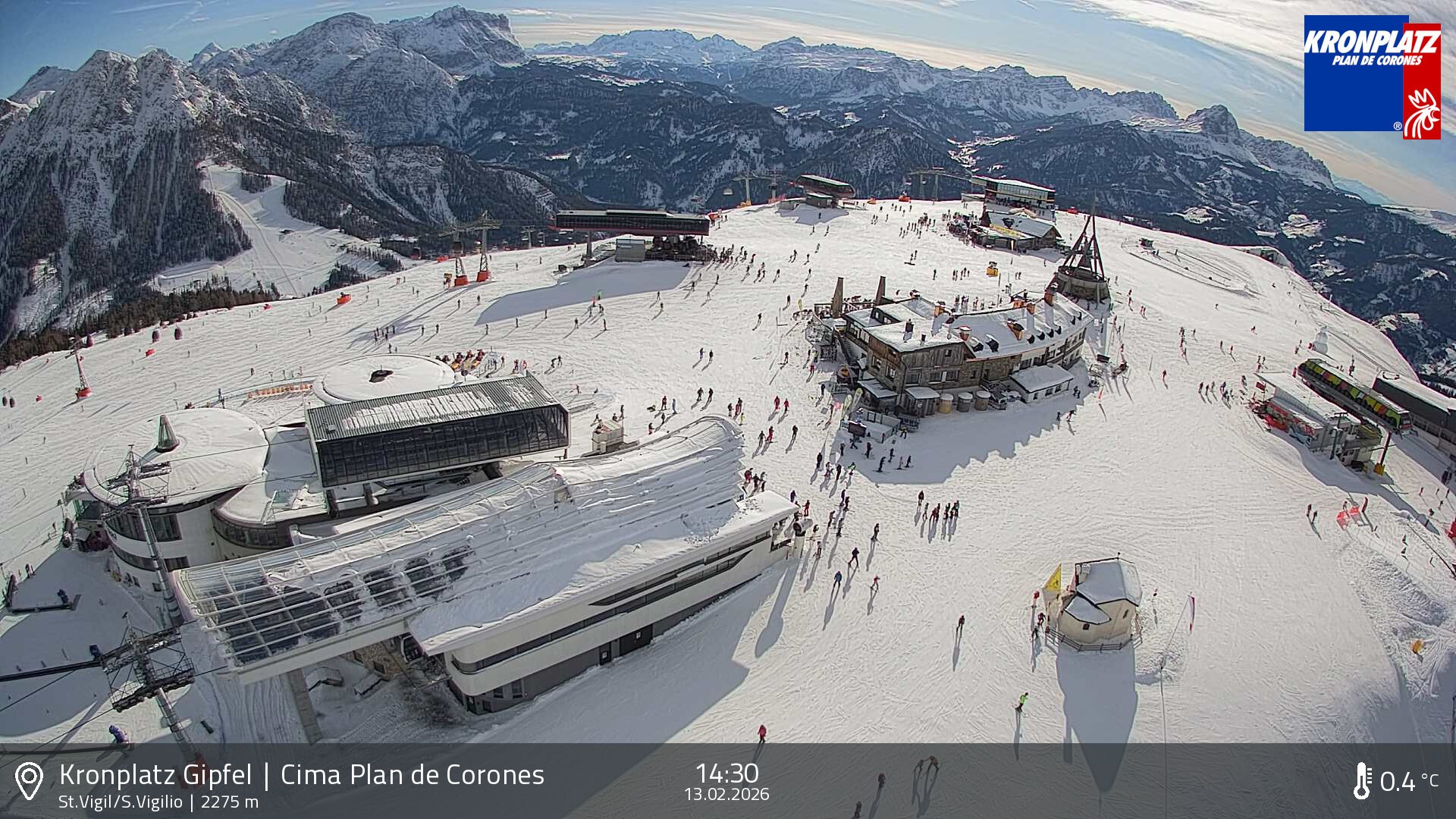 Archiv Foto Webcam Kronplatz - St. Vigil, Südtirol