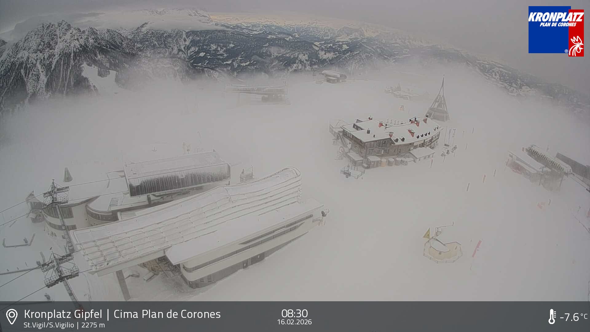Archiv Foto Webcam Kronplatz - St. Vigil, Südtirol