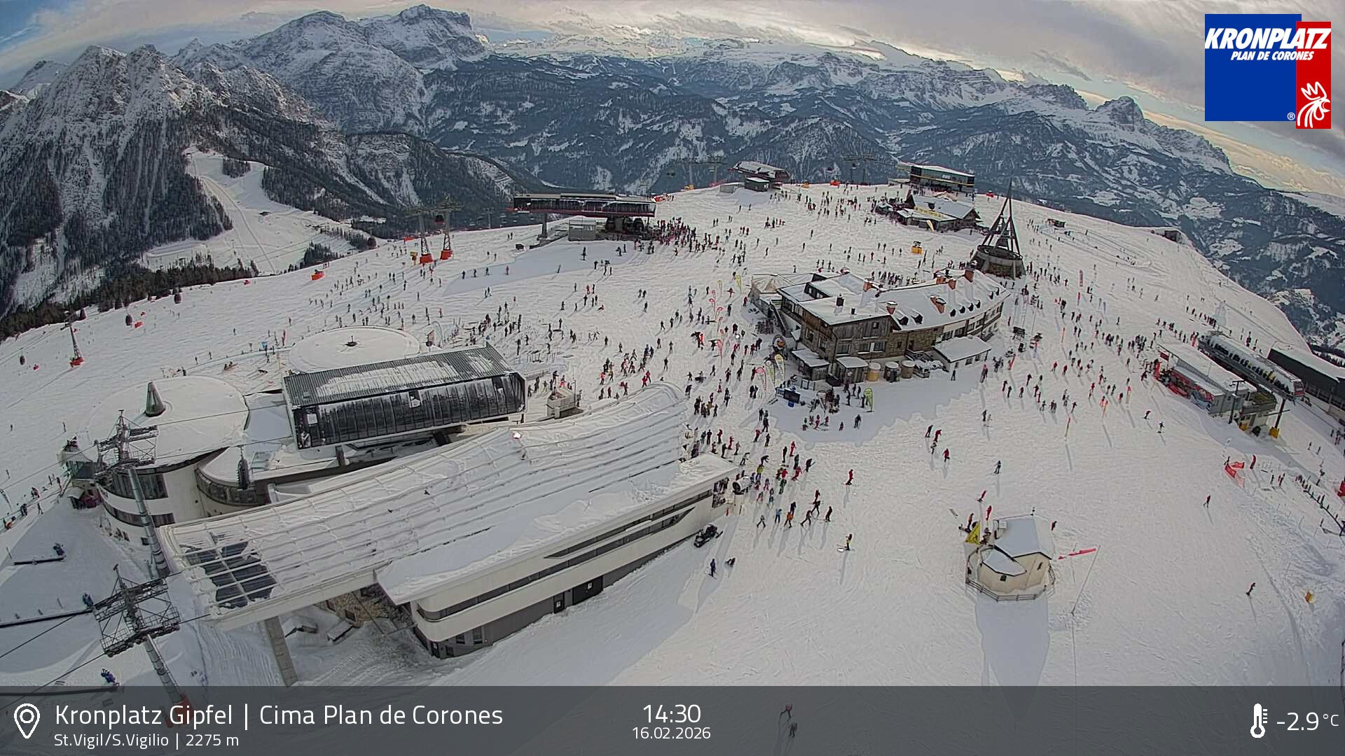 Archiv Foto Webcam Kronplatz - St. Vigil, Südtirol