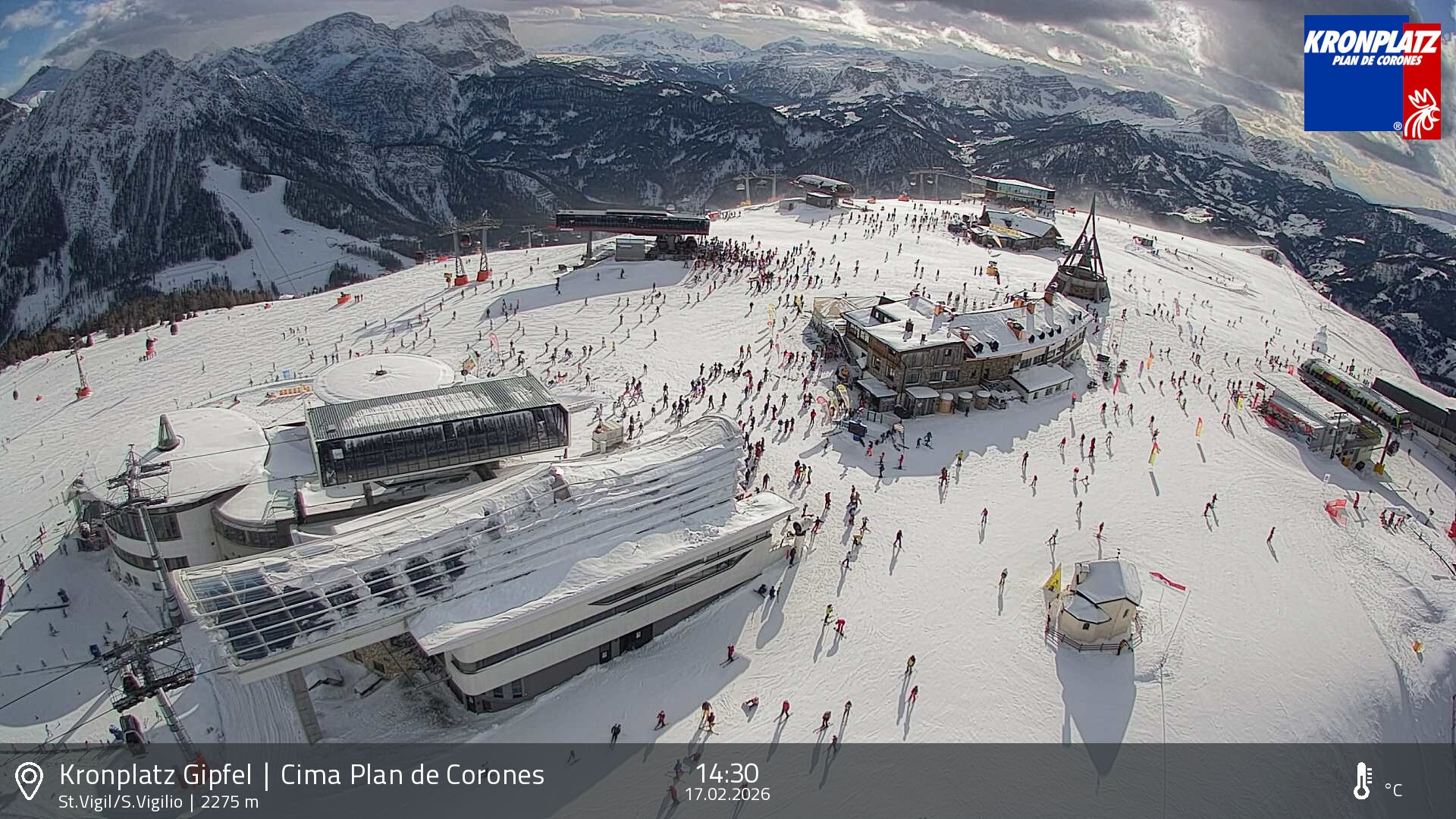 Archiv Foto Webcam Kronplatz - St. Vigil, Südtirol
