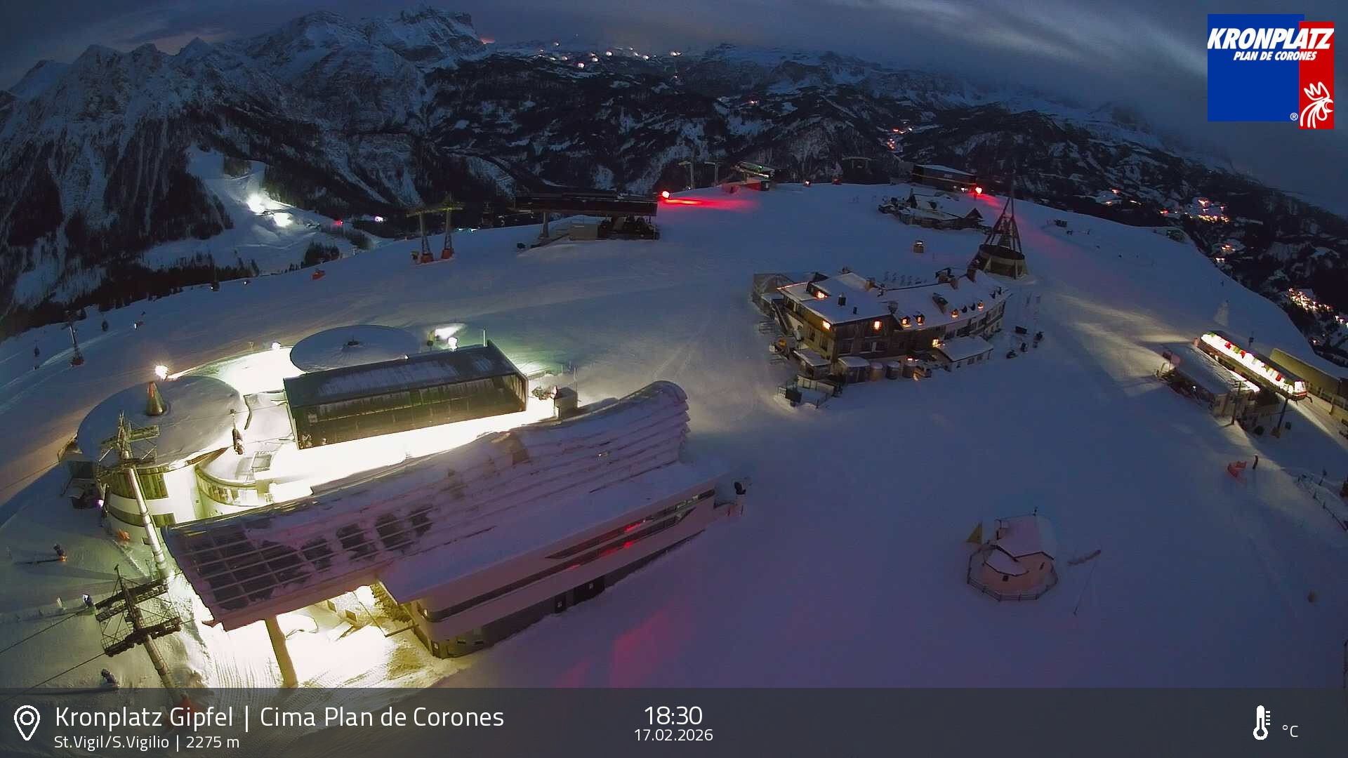 Archiv Foto Webcam Kronplatz - St. Vigil, Südtirol