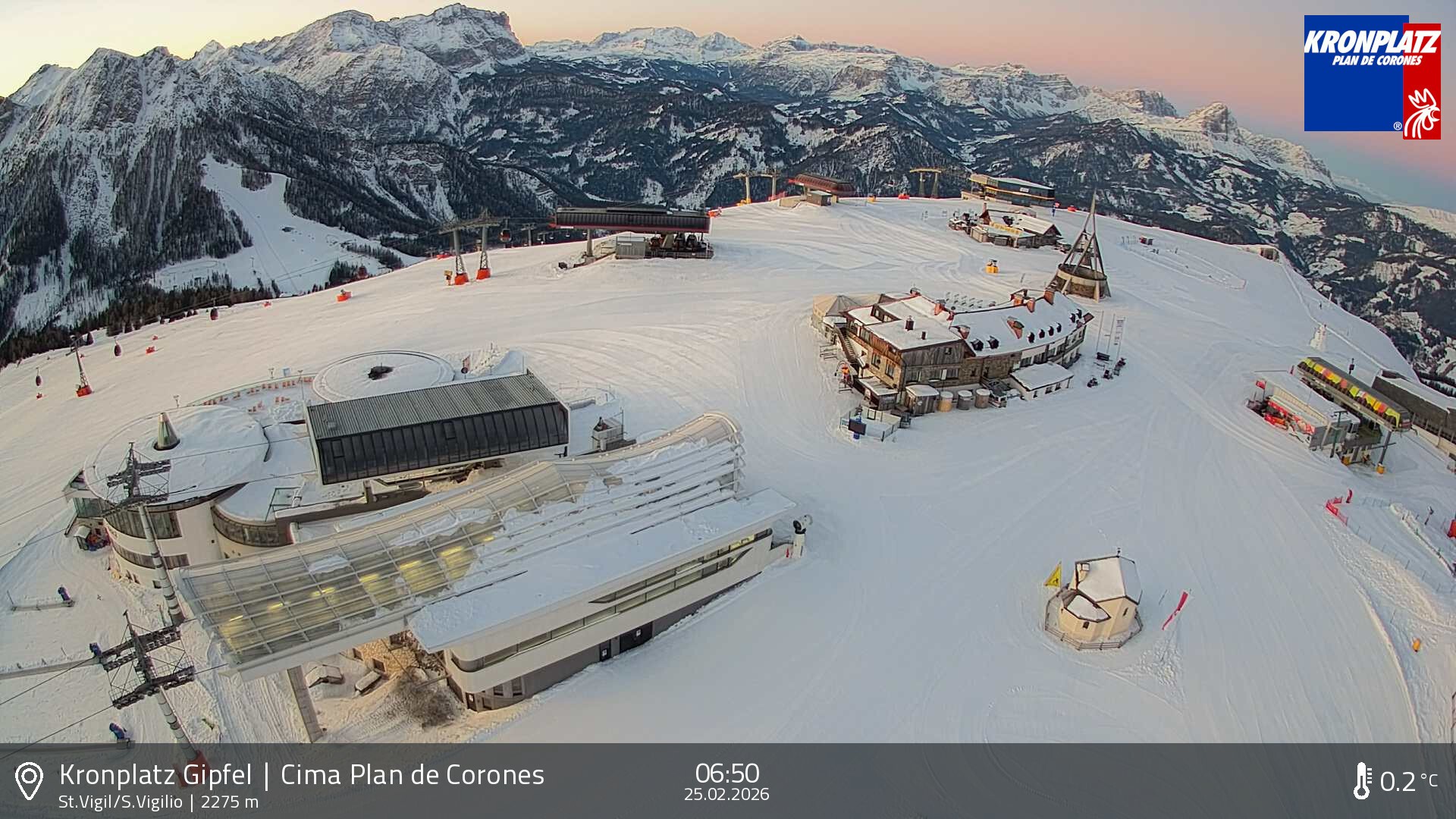 Archiv Foto Webcam Kronplatz - St. Vigil, Südtirol