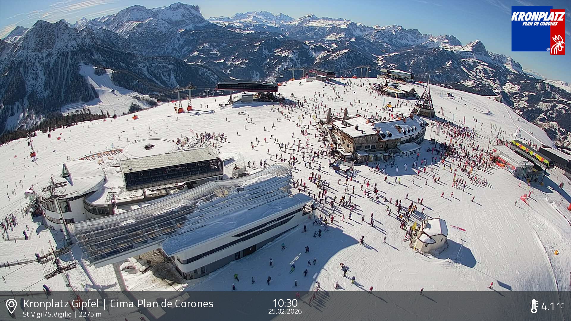 Archiv Foto Webcam Kronplatz - St. Vigil, Südtirol