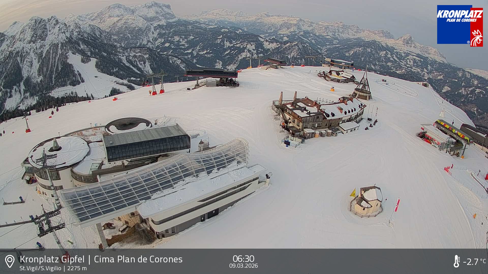 Archiv Foto Webcam Kronplatz - St. Vigil, Südtirol