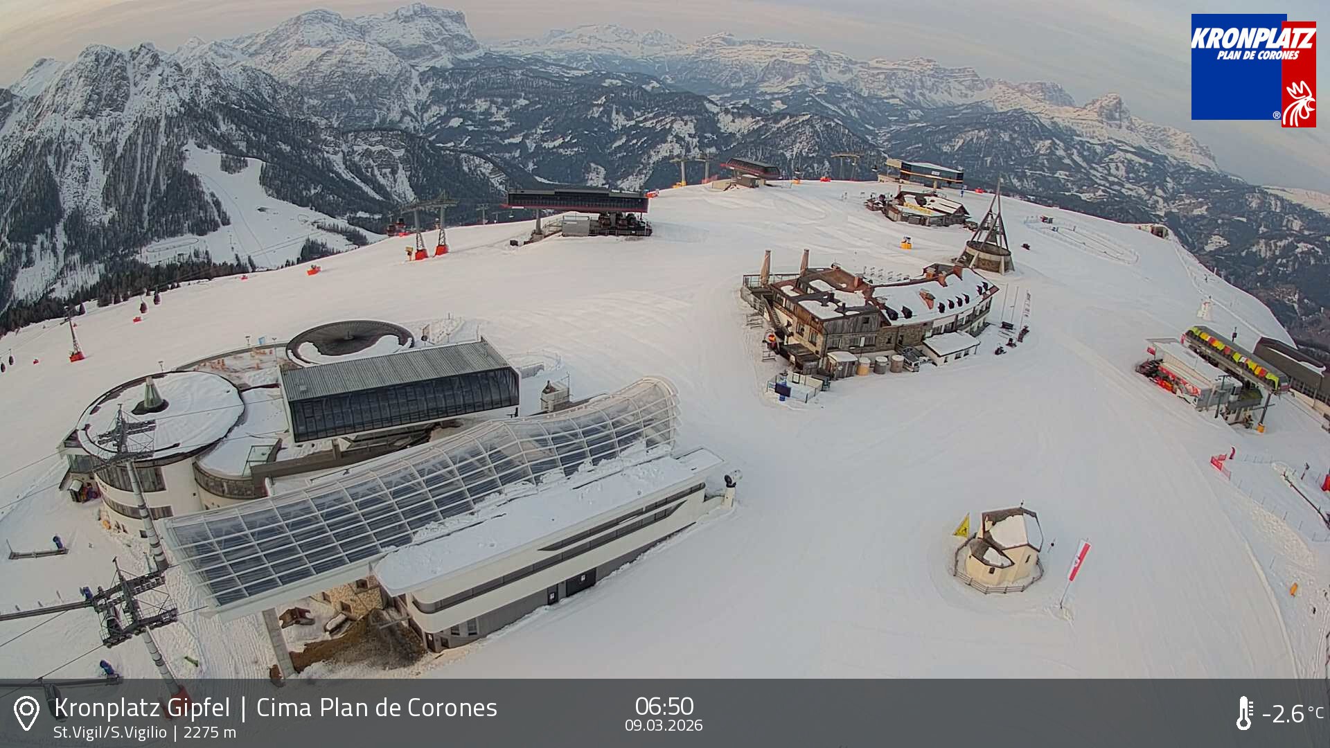 Archiv Foto Webcam Kronplatz - St. Vigil, Südtirol
