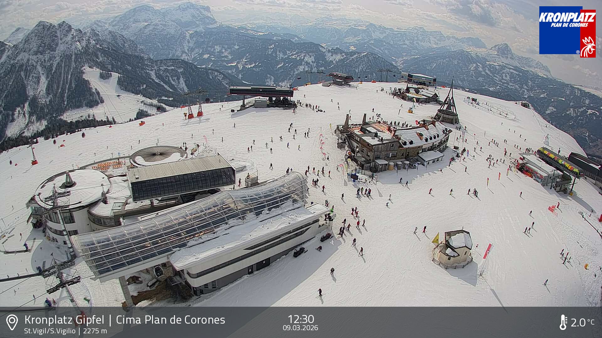 Archiv Foto Webcam Kronplatz - St. Vigil, Südtirol