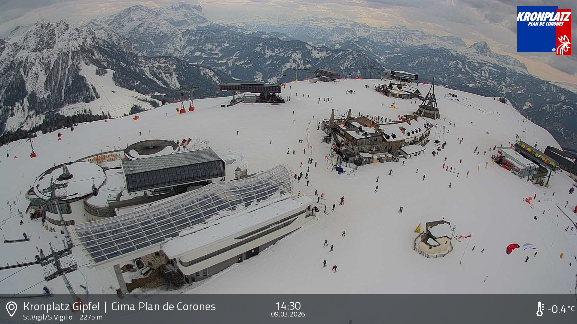 Archiv Foto Webcam Kronplatz - St. Vigil, Südtirol