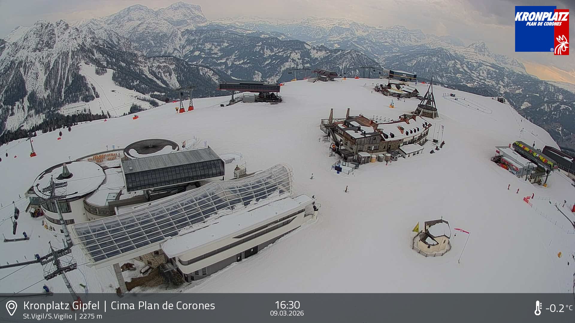 Archiv Foto Webcam Kronplatz - St. Vigil, Südtirol
