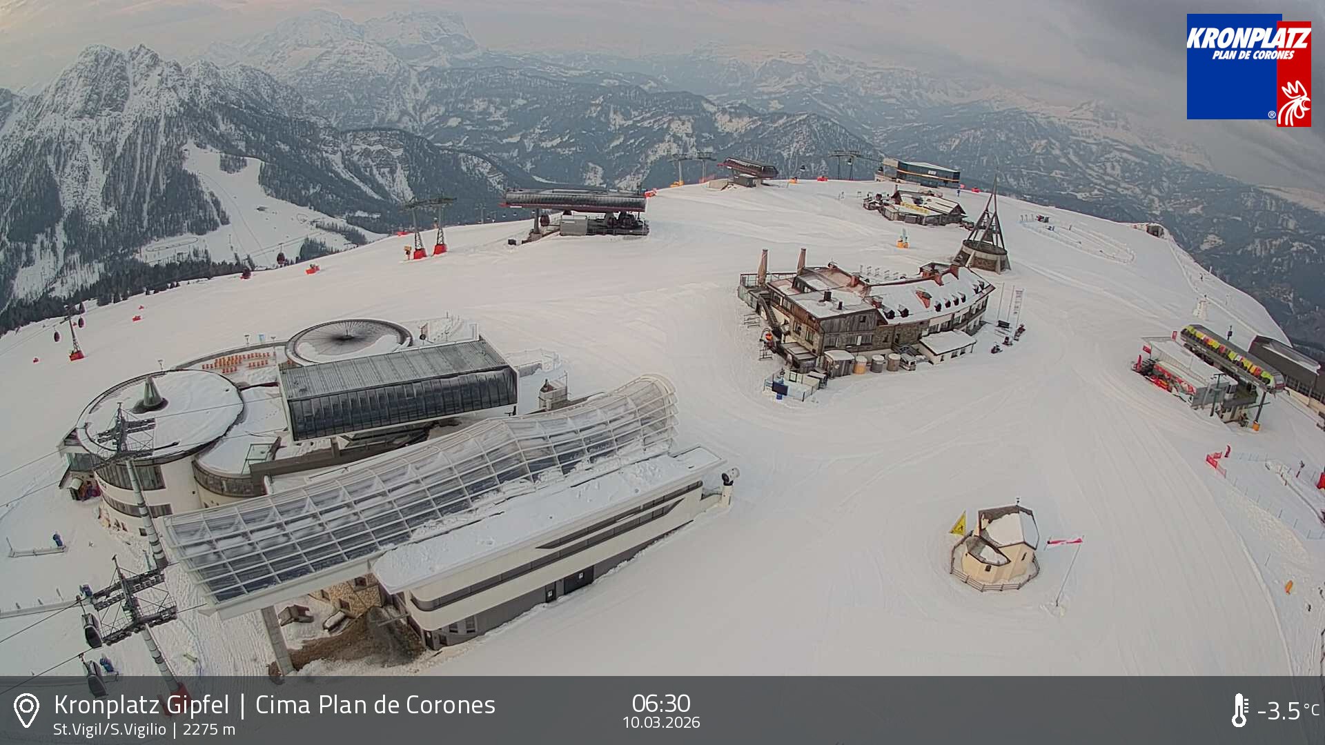 Archiv Foto Webcam Kronplatz - St. Vigil, Südtirol