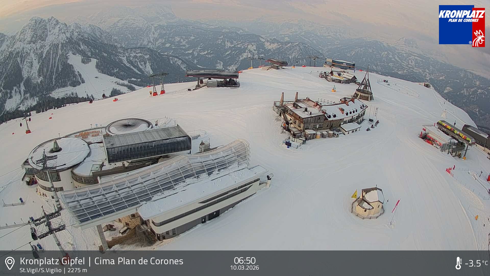 Archiv Foto Webcam Kronplatz - St. Vigil, Südtirol