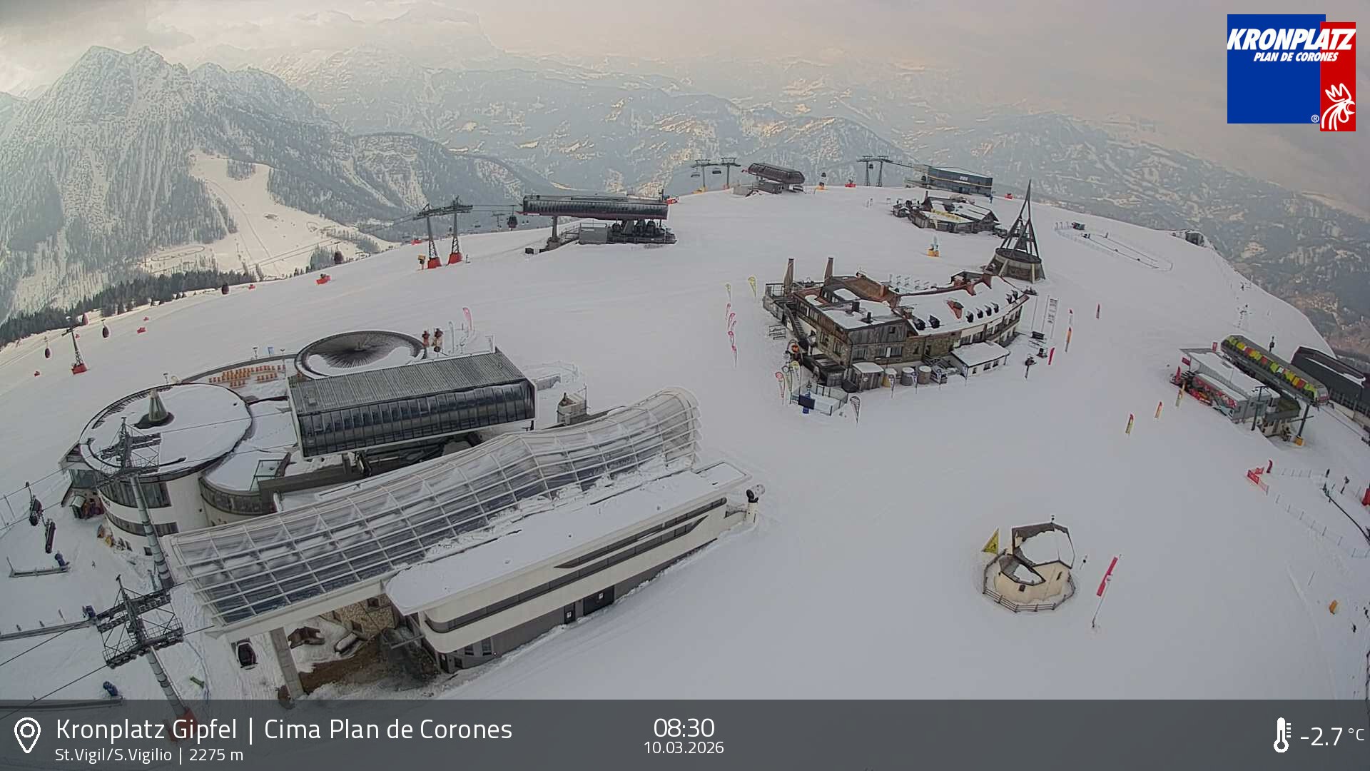 Archiv Foto Webcam Kronplatz - St. Vigil, Südtirol