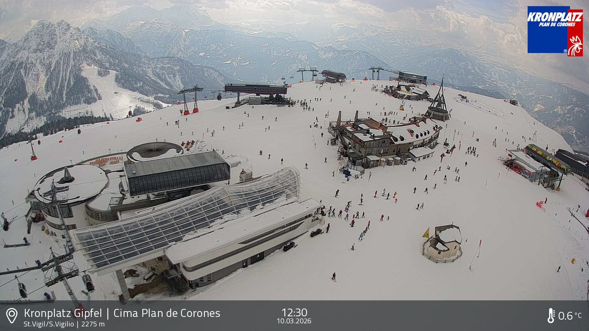 Archiv Foto Webcam Kronplatz - St. Vigil, Südtirol