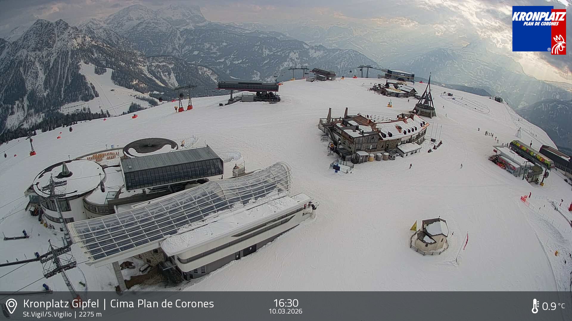 Archiv Foto Webcam Kronplatz - St. Vigil, Südtirol