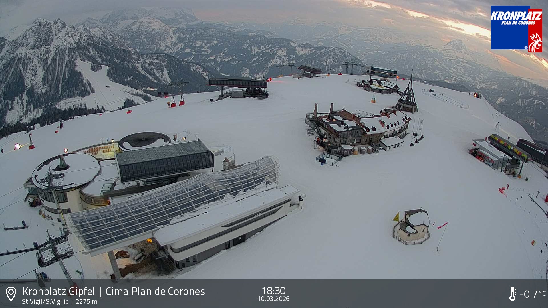 Archiv Foto Webcam Kronplatz - St. Vigil, Südtirol